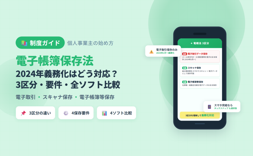 dencho-kojin-jigyounushi-start-guide記事のアイキャッチ (制度横断ピラー・全ソフト中立比較)